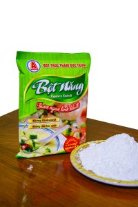 Bột năng từ Bột thực phẩm Đức Thịnh là sản phẩm được làm từ tinh bột củ năng và tinh bột củ mì